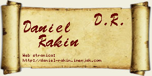 Daniel Rakin vizit kartica